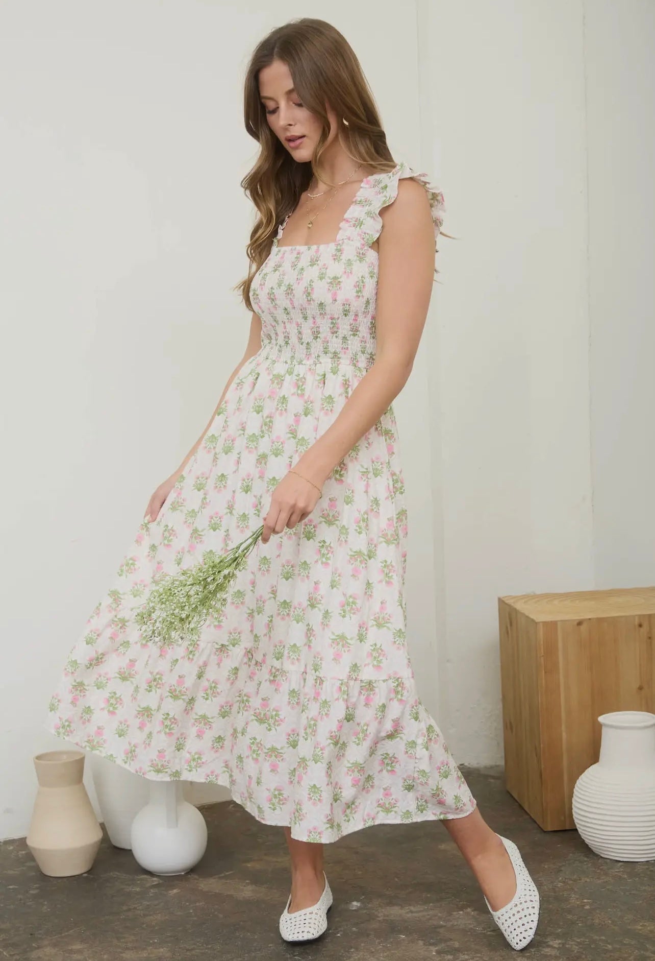 knee length dresses for ladies Friendly Flower Dress: Vintage Style by Modern Prairie