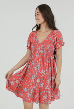 Load image into Gallery viewer, Summer Love Coral Floral Dress