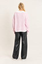 Load image into Gallery viewer, Baby Pink V-Neck Sweater