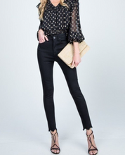 Load image into Gallery viewer, Black Raw Hem Pants