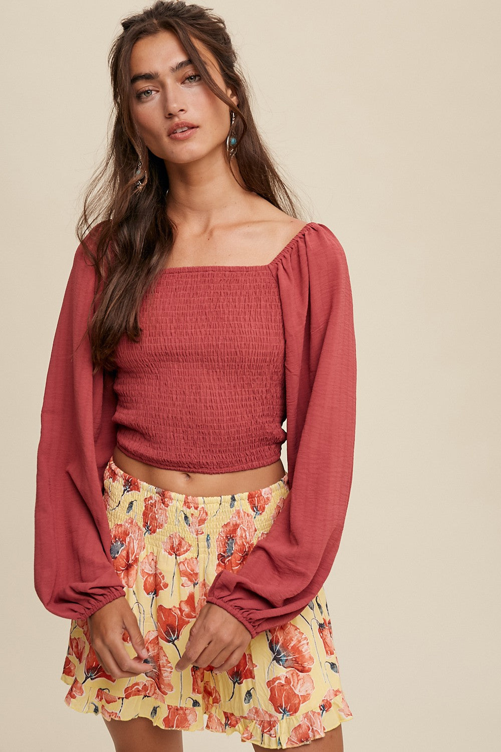 Lucy Rose Puff Sleeve Top