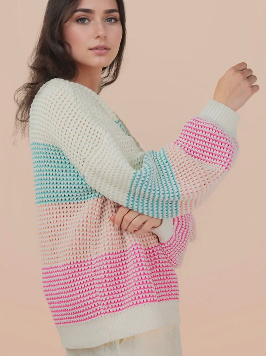 Cotton Candy Stripe Sweater