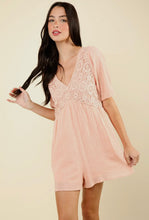 Load image into Gallery viewer, Savannah Blush Lace Romper
