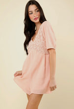 Load image into Gallery viewer, Savannah Blush Lace Romper
