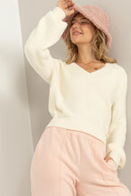 Load image into Gallery viewer, Amore Soft Cream Sweater
