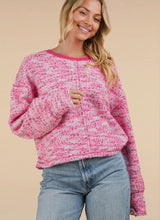 Load image into Gallery viewer, Pink Multi Bounce Oversized Knit
