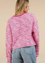 Load image into Gallery viewer, Pink Multi Bounce Oversized Knit
