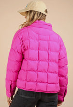 Load image into Gallery viewer, The Hot Pink Quilted Puffer
