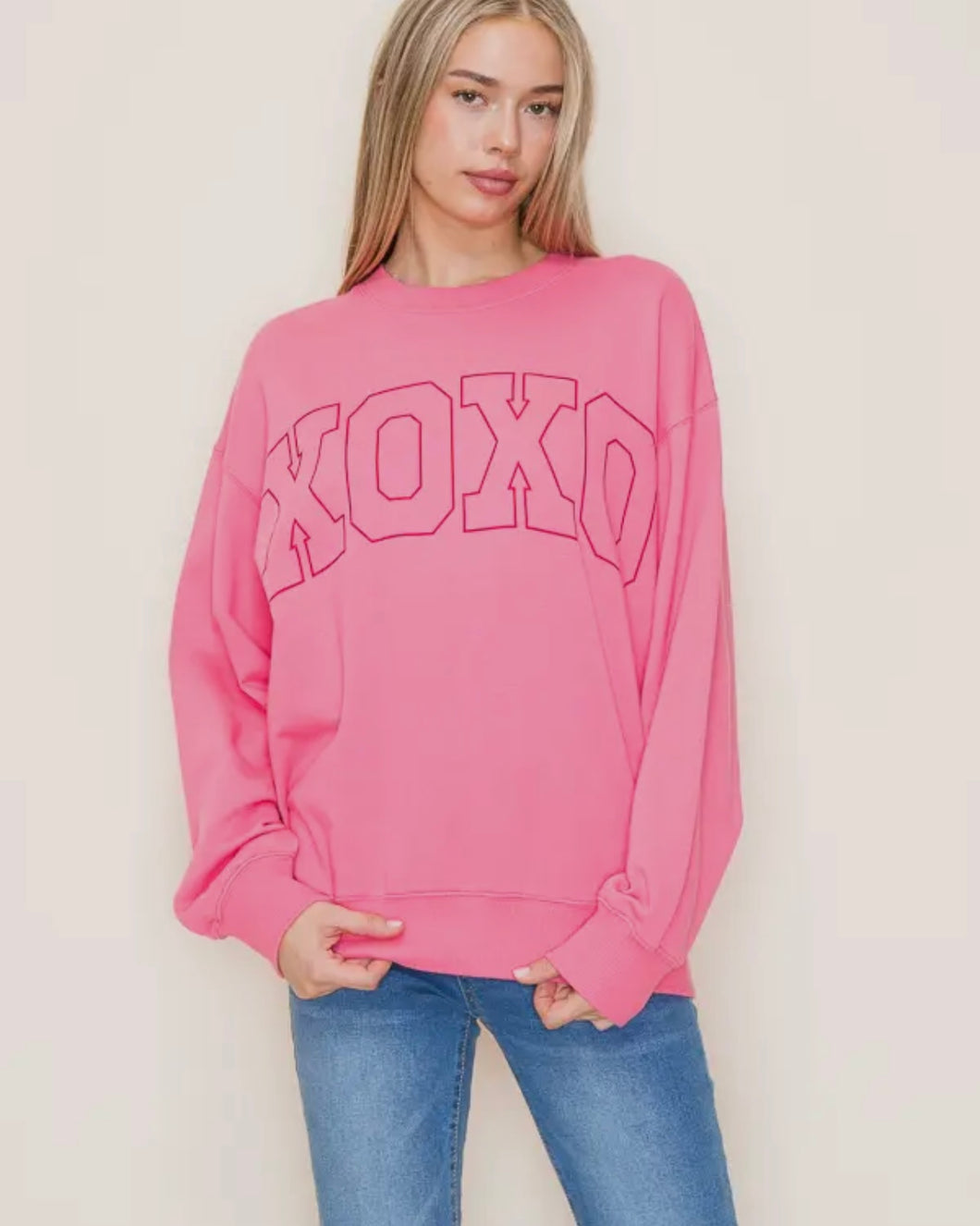 XOXO Berry Pink Sweatshirt