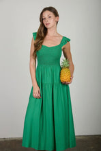 Load image into Gallery viewer, Kiyah Green Midi Dress
