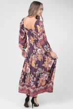 Load image into Gallery viewer, Plum Floral Maxi Dress
