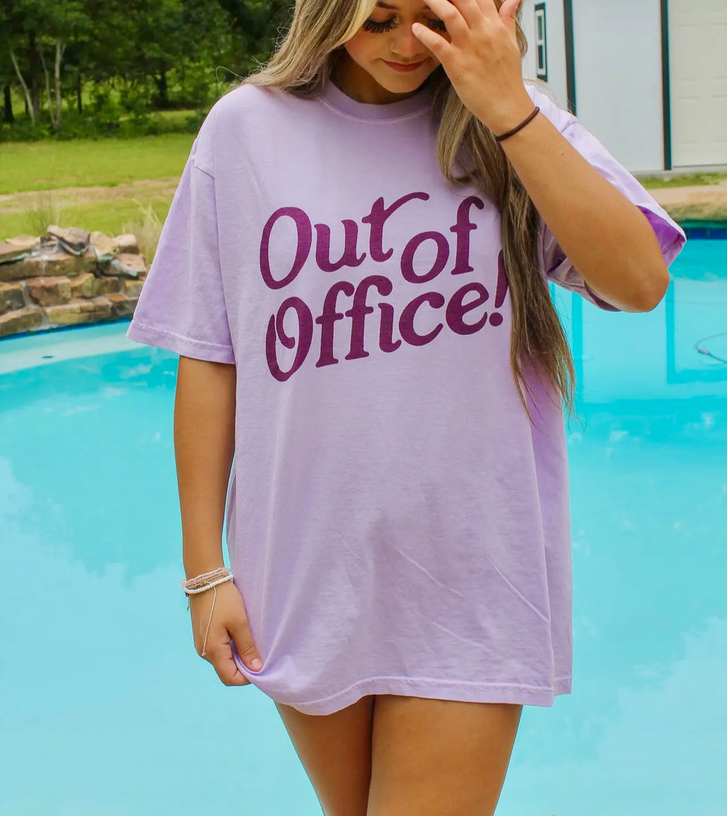 Purple CC “Out Of Office” Tee