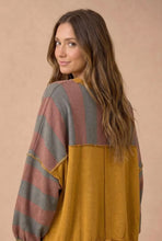 Load image into Gallery viewer, Cider Color Block Hacci Pullover
