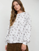 Load image into Gallery viewer, Vintage Cream Floral Textured Top
