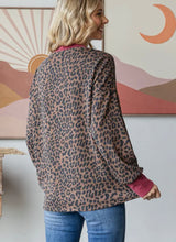Load image into Gallery viewer, Cheetah Ribbed Drop Shoulder Top
