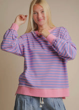 Load image into Gallery viewer, Sadie Pink/Purple Striped Top
