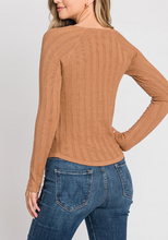 Load image into Gallery viewer, Camel Lightweight Sweater
