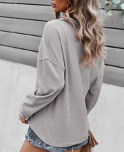 Load image into Gallery viewer, Gray Boyfriend Shirt
