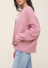 Load image into Gallery viewer, Pink Everyday Ribbed Cardigan
